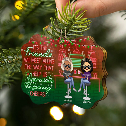 Here’s To Another Year Of Bonding Over Alcohol Christmas Best Friends - Bestie Bff Gift