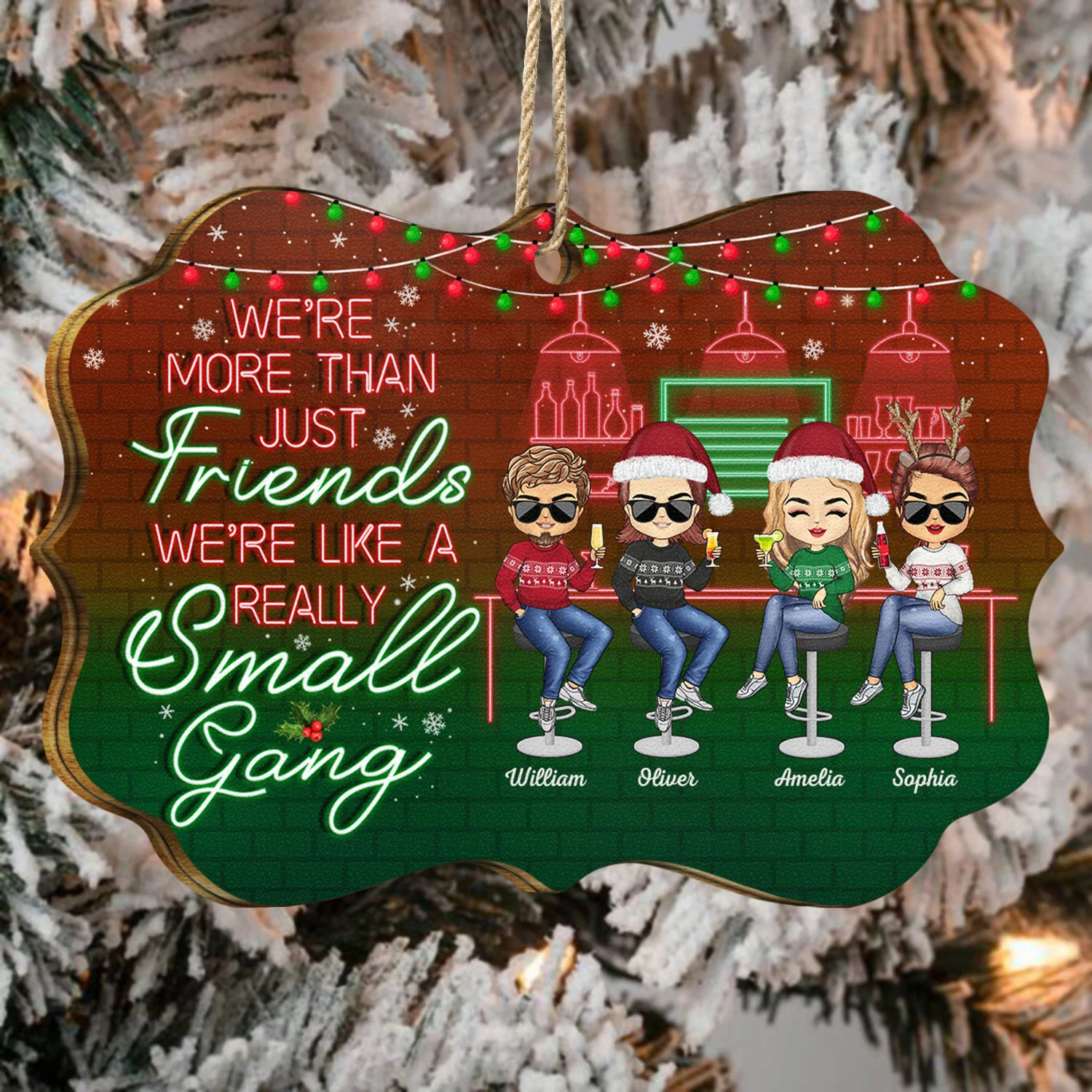 Here’s To Another Year Of Bonding Over Alcohol Christmas Best Friends - Bestie Bff Gift