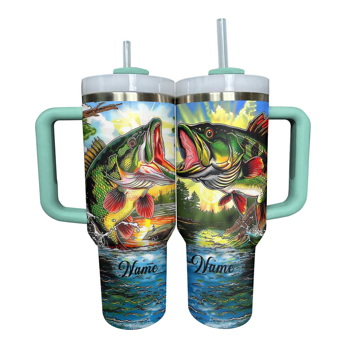 Shineful Tumbler Personalized I love Fishing