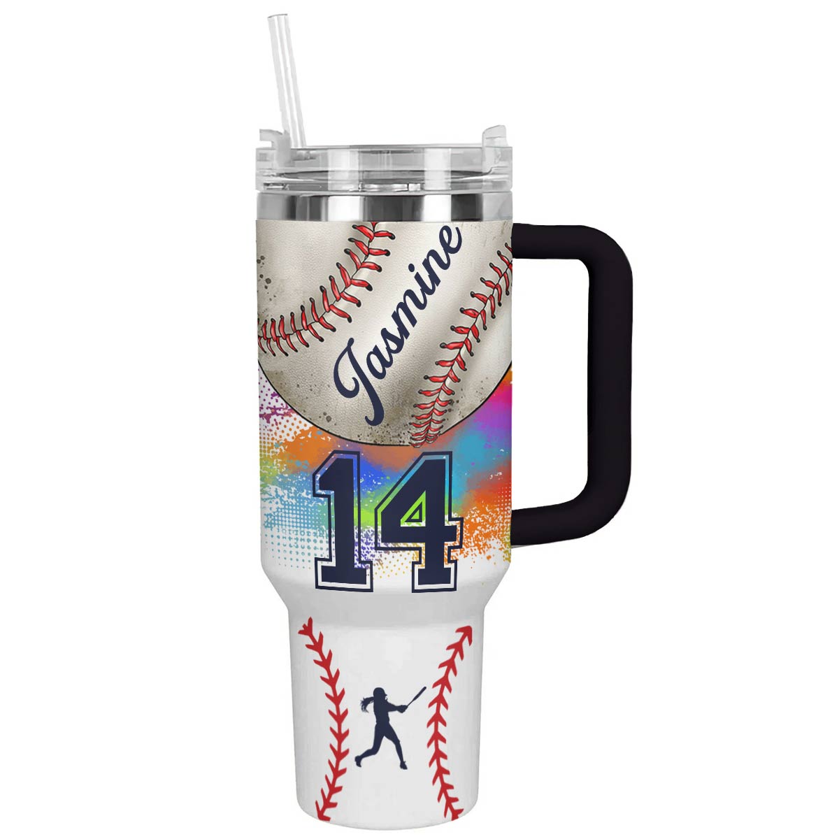 Shineful Perstonalized Tumbler Baseball In Love