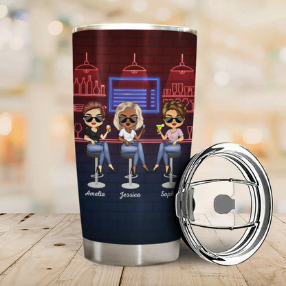 Shineful Here's To Another Year Of Bonding Over Alcohol Best Friends - Personalized 20oz Tumbler