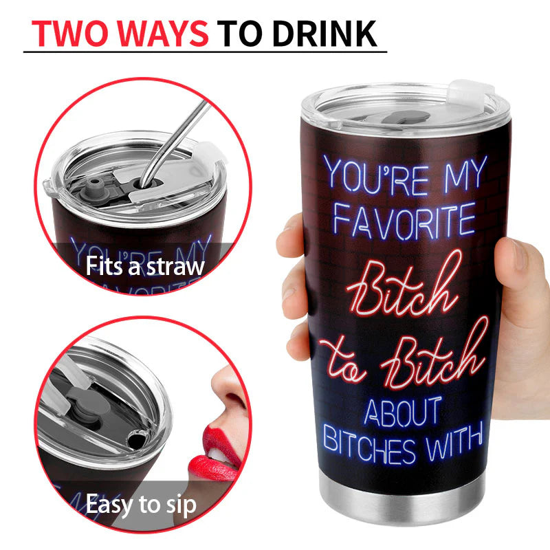 Shineful Here's To Another Year Of Bonding Over Alcohol Best Friends - Personalized 20oz Tumbler