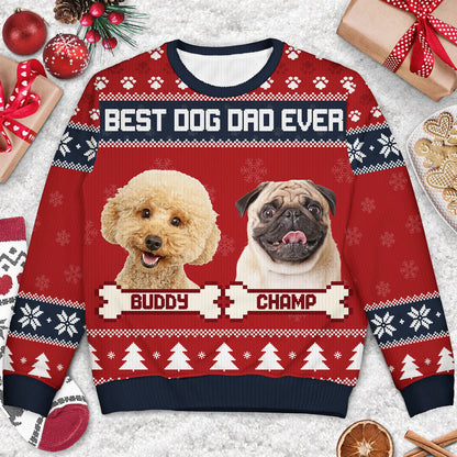 Shineful Custom Photo Feliz Navidog - Personalized Ugly Sweater