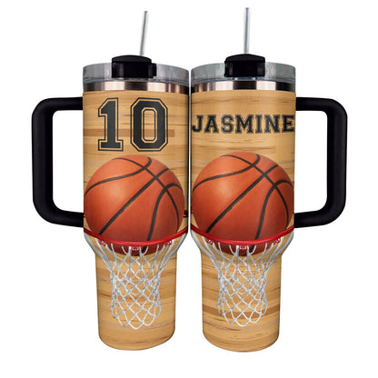 Shineful Personalized Tumbler Proud Basketball