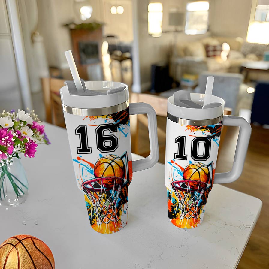 Shineful Personalized Tumbler Strength Basketball