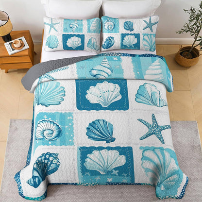 Shineful All Season Quilt 3-Piece Set Beach In My Heart