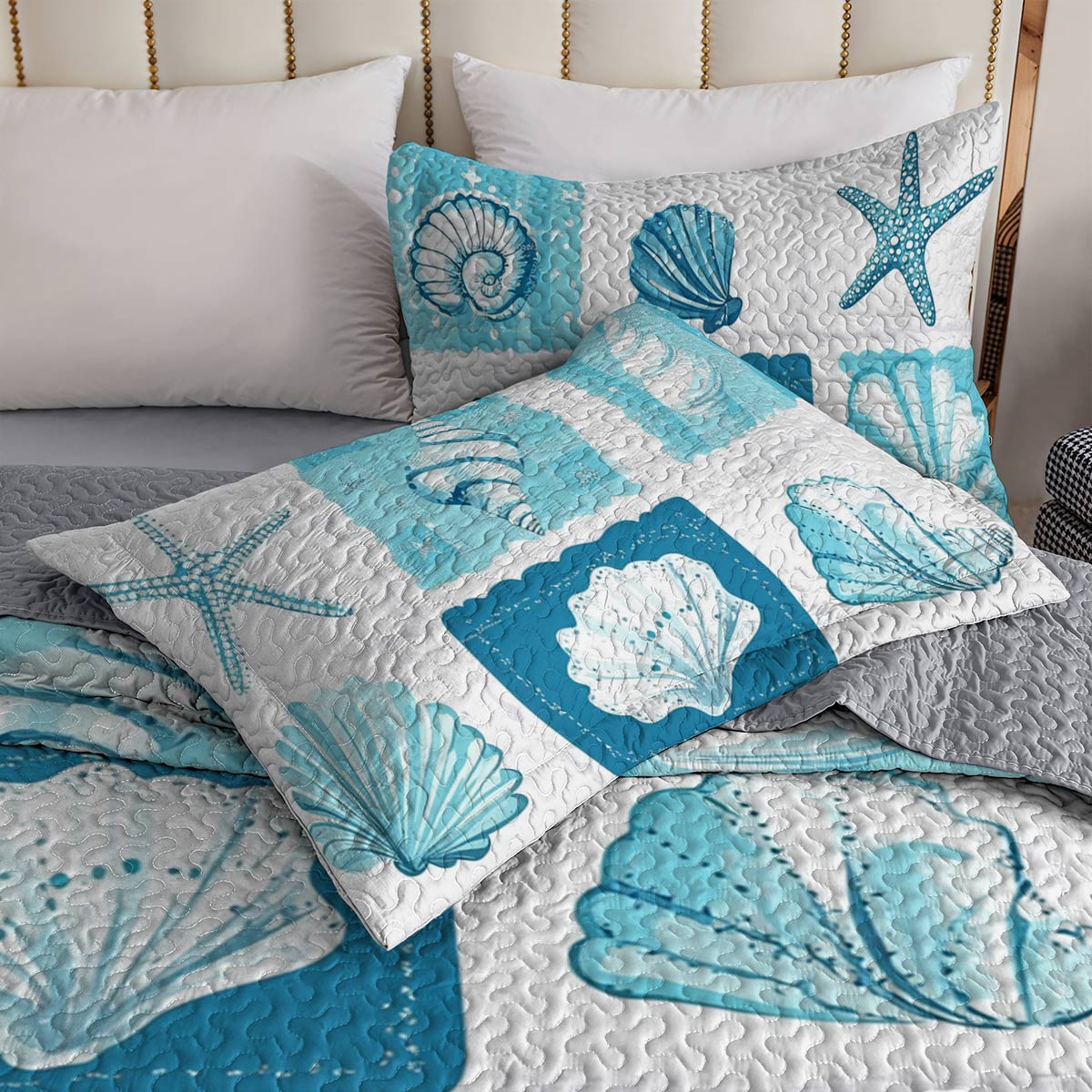 Shineful All Season Quilt 3-Piece Set Beach In My Heart