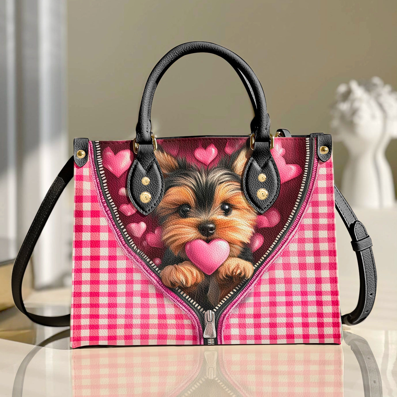 Shineful Leather Bag Yorkie Sweetheart