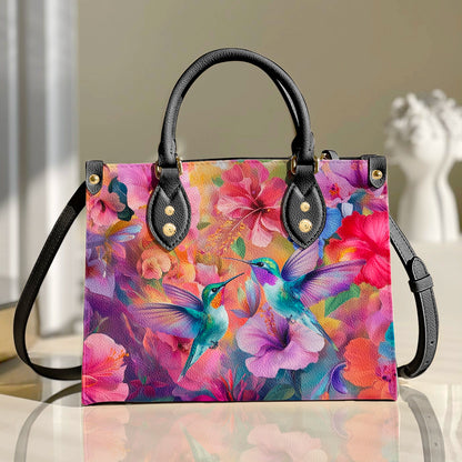 Sac en cuir brillant Hummingbird Bliss