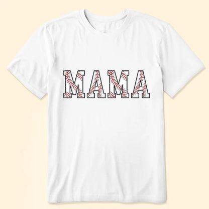 Shineful T-Shirt Gift For Mom - Baseball Mama Custom Name And Number Personalized Unisex T-Shirt