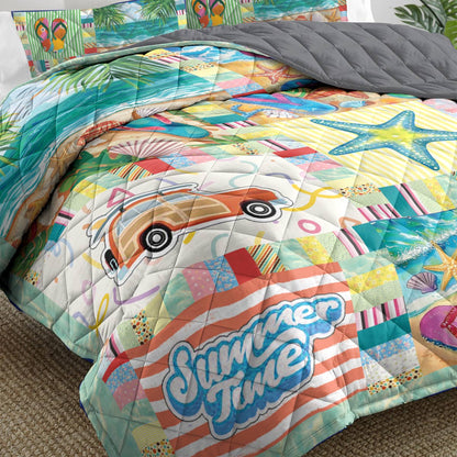 Shineful All Season Quilt 3-Piece Set Summer Vibe