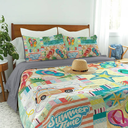 Shineful All Season Quilt 3-Piece Set Summer Vibe