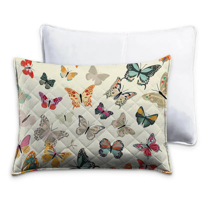 Shineful Butterfly Quilt 3-Piece Set Colorful Butterflies