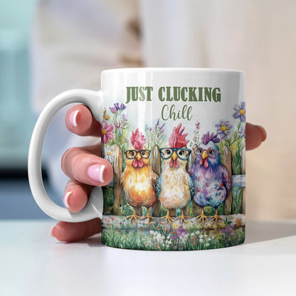 Shineful Ceramic Mug Chilling Clucking Chicken