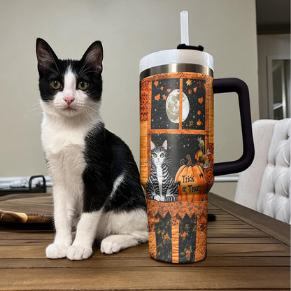 Shineful Tumbler Spooky Cat Halloween