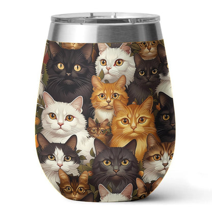 Shineful Wine Tumbler Cat Anime Cat v4