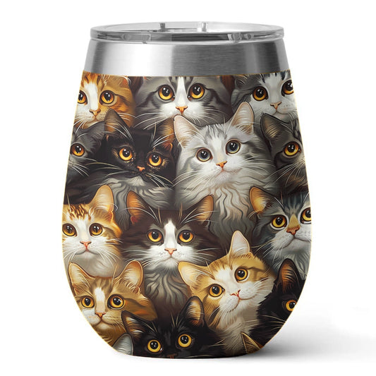 Shineful Wine Tumbler Cat Anime Cat v5