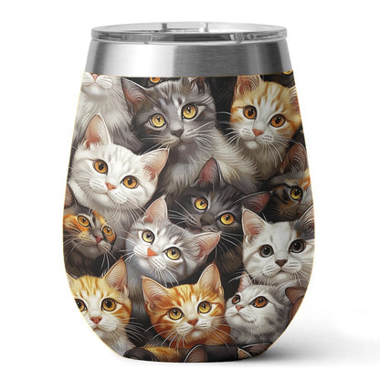 Shineful Wine Tumbler Cat Anime Cat v6