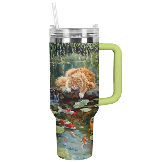 Shiny Tumbler Katze Ornamental Lake