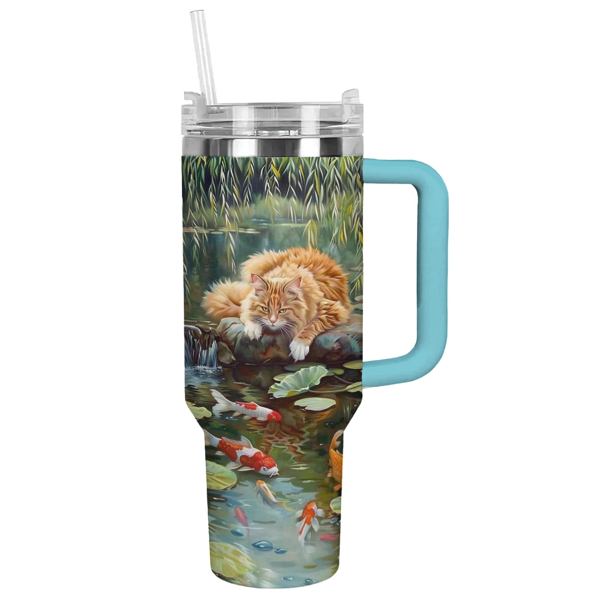 Shineful Tumbler Cat Ornamental Lake