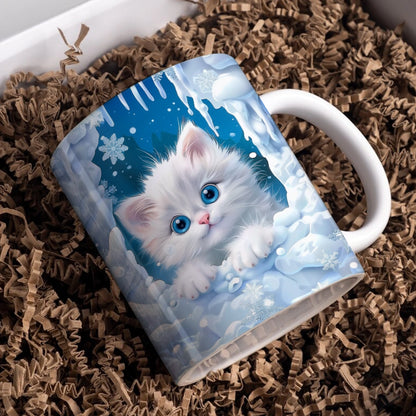 Shineful Ceramic Mug Cat Winter