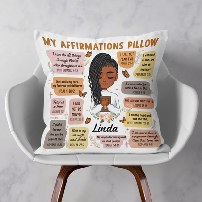 Shineful Christian Bible Verse Affirmations - Personalized Pillow