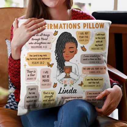 Shineful Christian Bible Verse Affirmations - Personalized Pillow