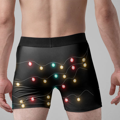 Shineful Men's Boxer Briefs Christmas To Do List Funny Personalized Photo Men's Boxer Briefs