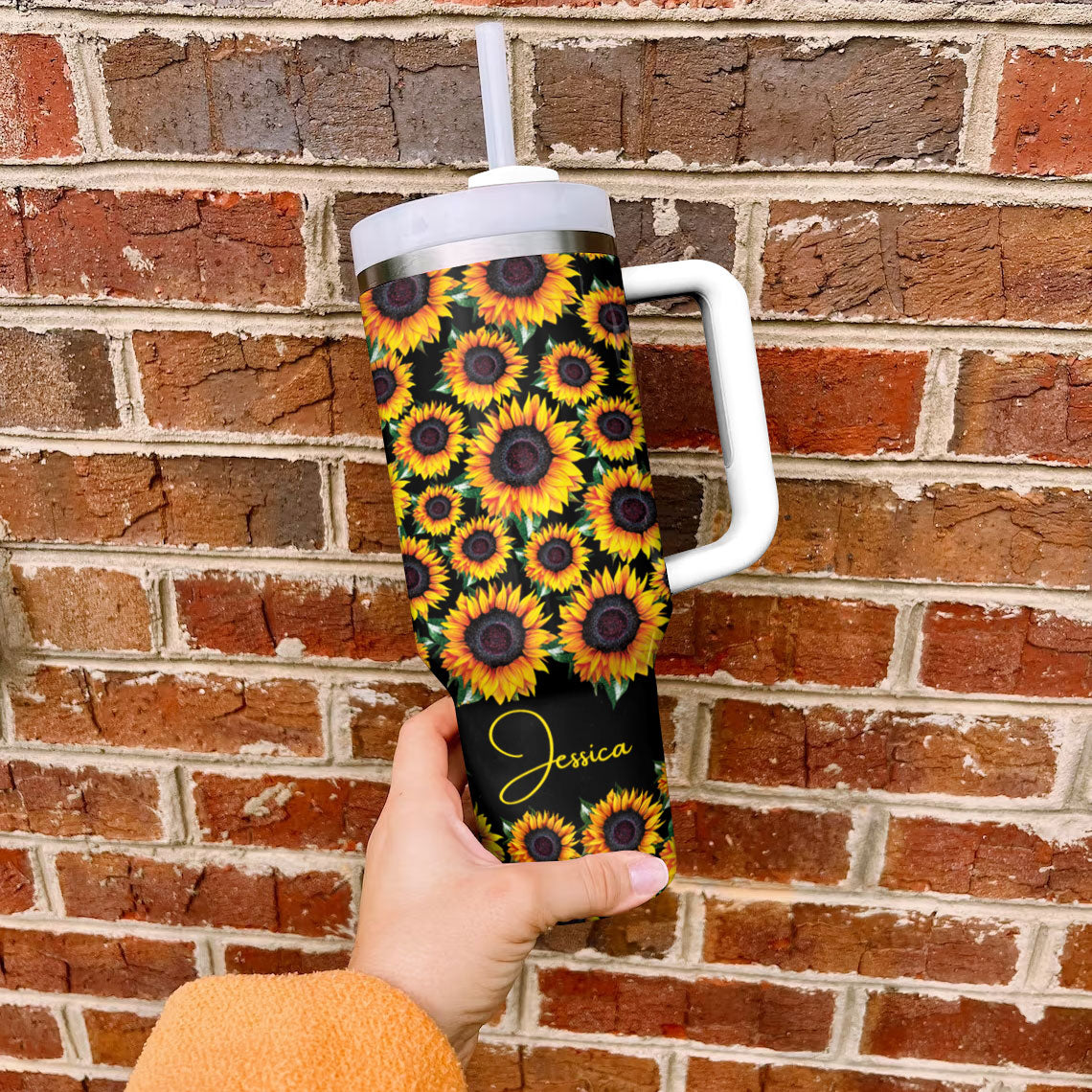 Shineful Tumbler Sunflower Personalized Gorgeous Sunflower