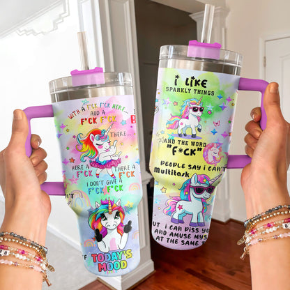 Unicorn Shineful Tumbler Sarcastic Unicorn