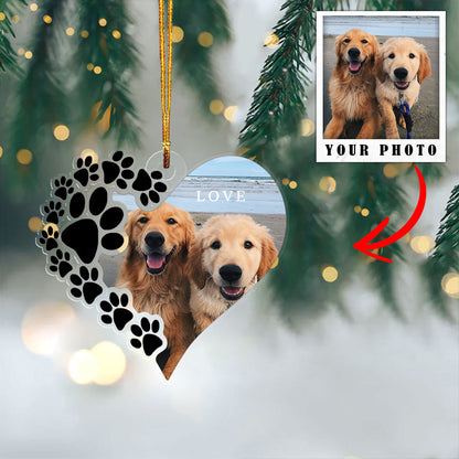 Dog Shineful® Decoration Ornament Personalized Upload Sweet Love Tl10