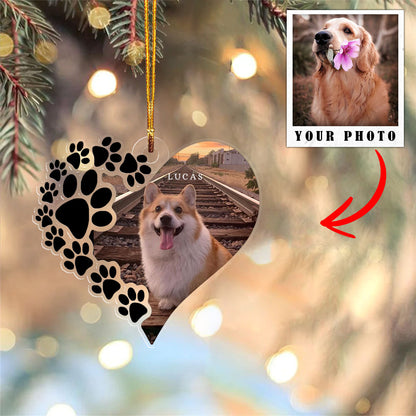 Dog Shineful® Decoration Ornament Personalized Upload Sweet Love Tl10