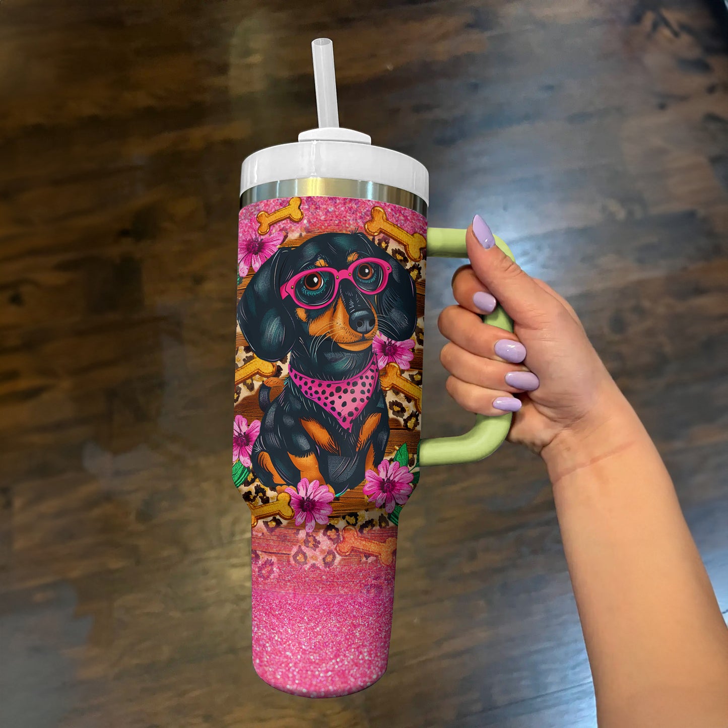 Shineful Tumbler Dachshund Diva Delight