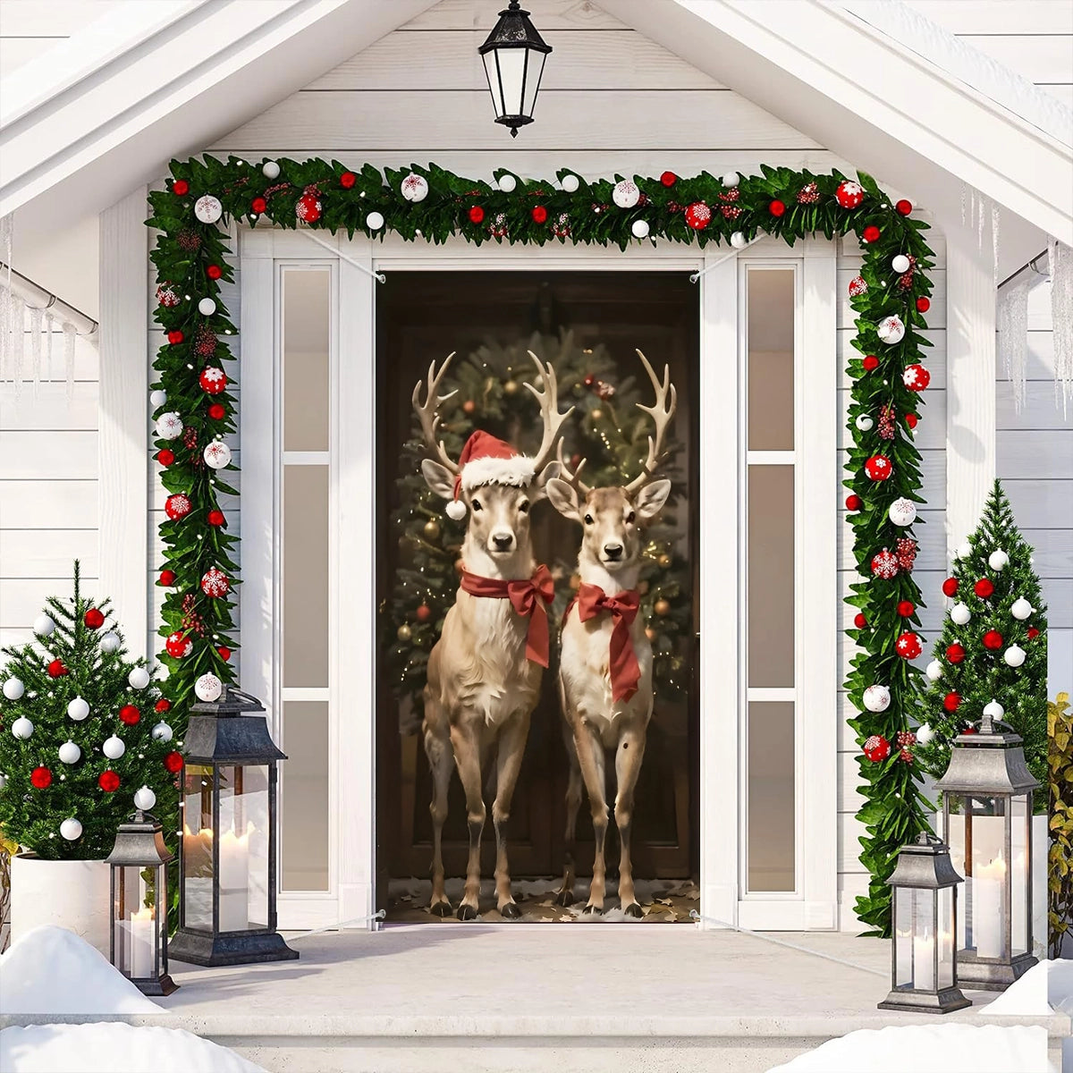 Shineful Door Cover Majestic Reindeer