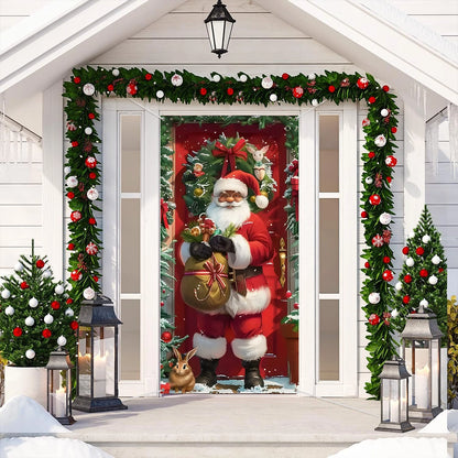 Shineful Door Cover Santa’s Festive Greeting