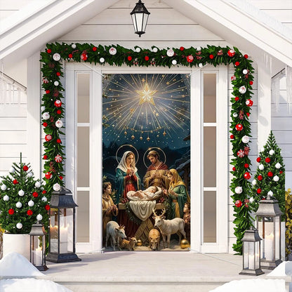 Shineful Door Cover Holy Family