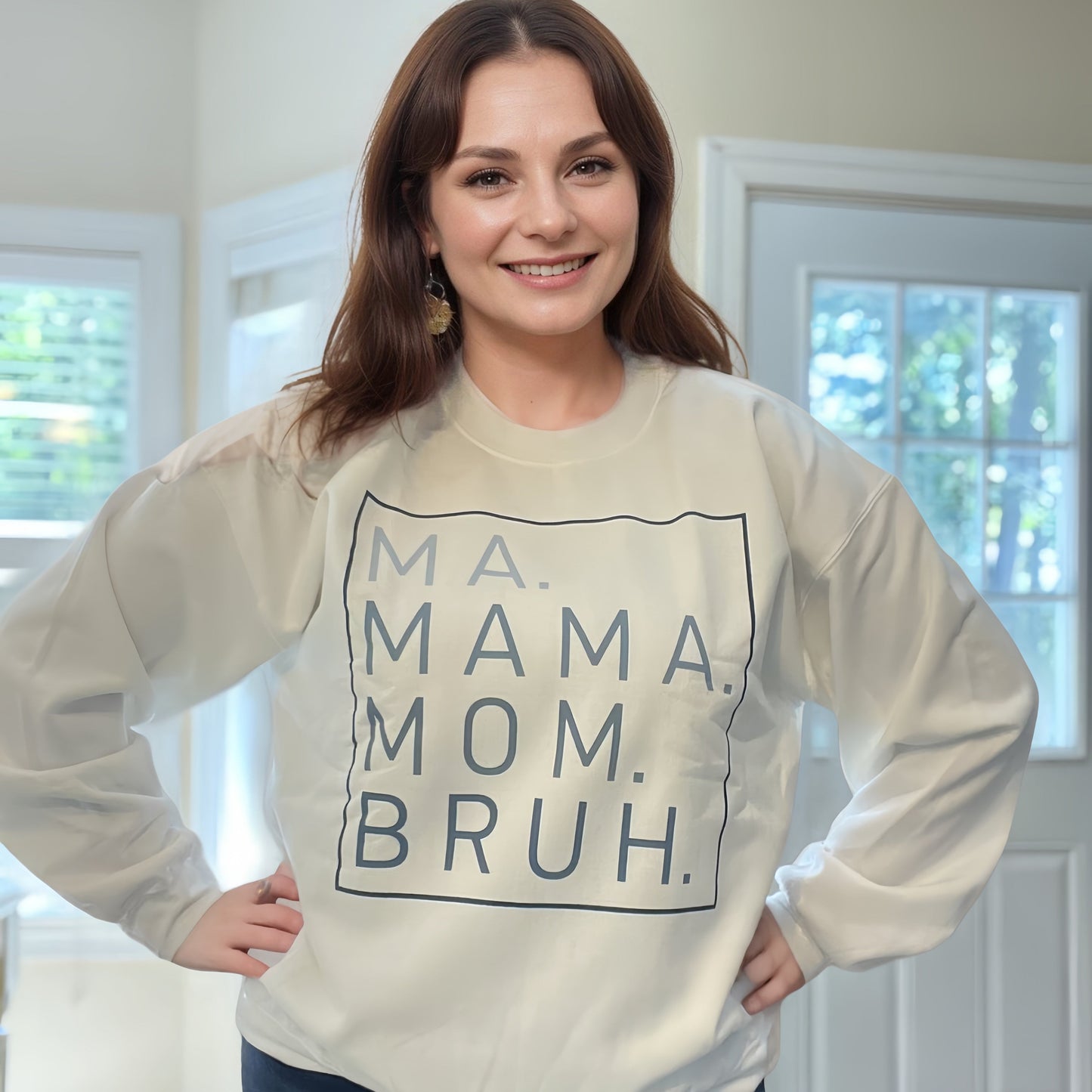 Shineful Sweatshirts Ma Mama Mom Bruh