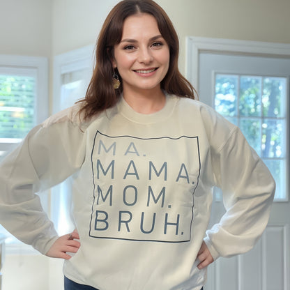 Sweat-shirts brillants Ma Mama Mom Bruh