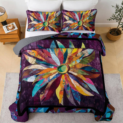 Shineful All Season Quilt 3-Piece Set Eternal Bloom