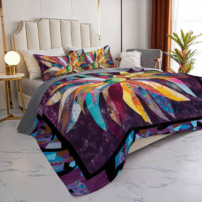 Shineful All Season Quilt 3-Piece Set Eternal Bloom