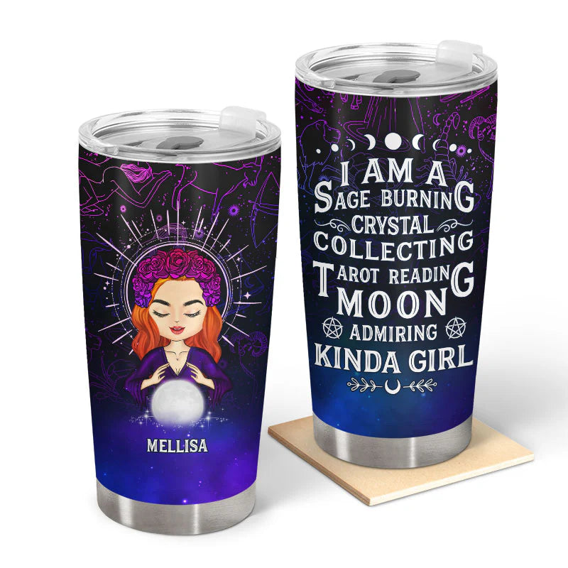 Shineful Moon Admiring Kinda Girl Witch - Verre personnalisé de 20 oz