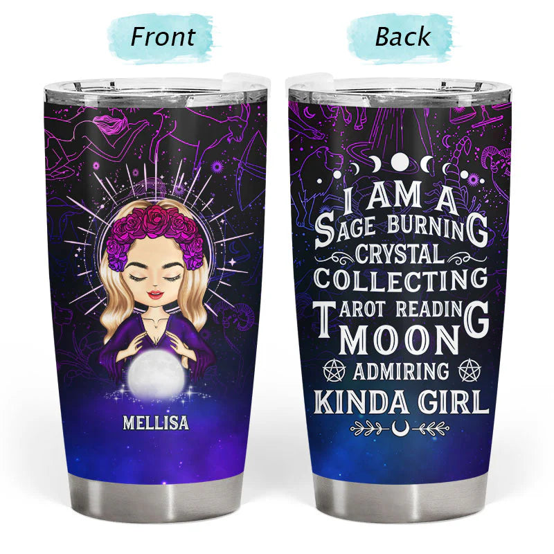 Shineful Moon Admiring Kinda Girl Witch - Verre personnalisé de 20 oz