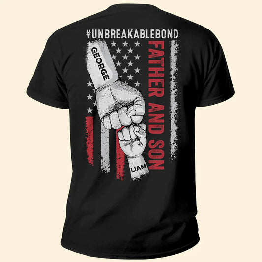 Father Son Unbreakable Bond - Personalized Shirt Lv01 Unisex T-Shirt