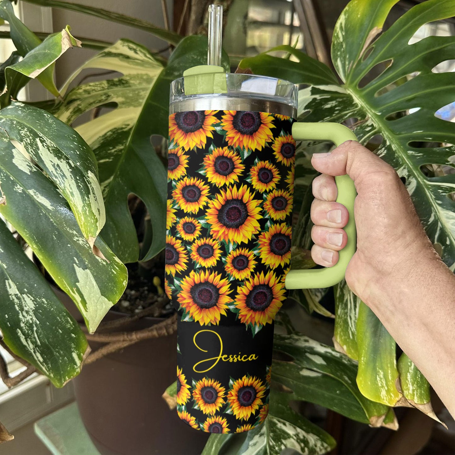 Shineful Tumbler Sunflower Personalized Gorgeous Sunflower