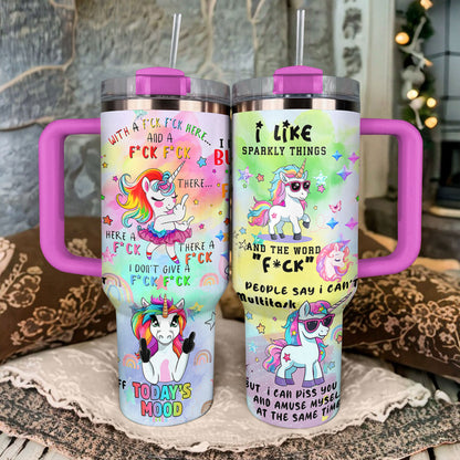 Unicorn Shineful Tumbler Sarcastic Unicorn