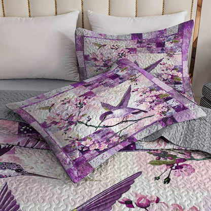 Shineful All Season Quilt 3-Piece Set Magnificent Hummingbird