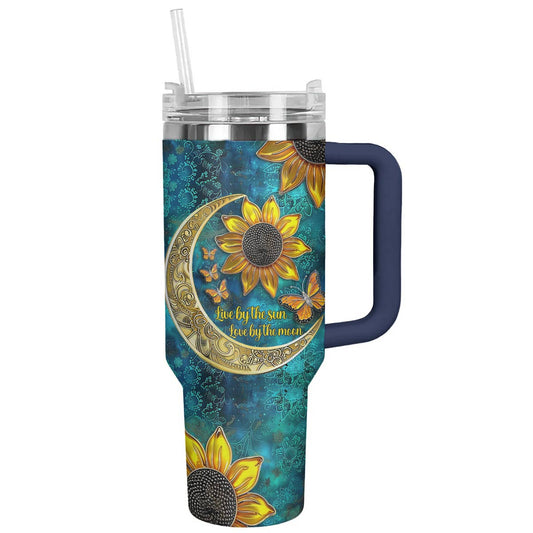 Hippie 40 Oz Shineful™ Tumbler Live By The Sun Love Moon Lovely Tl10 40Oz