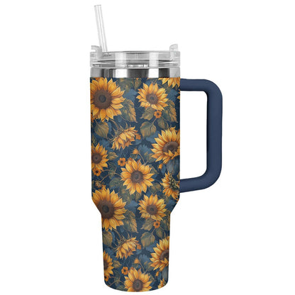 Hippie 40 Oz Shineful™ Tumbler Classical Sunflowers Tl10 40Oz