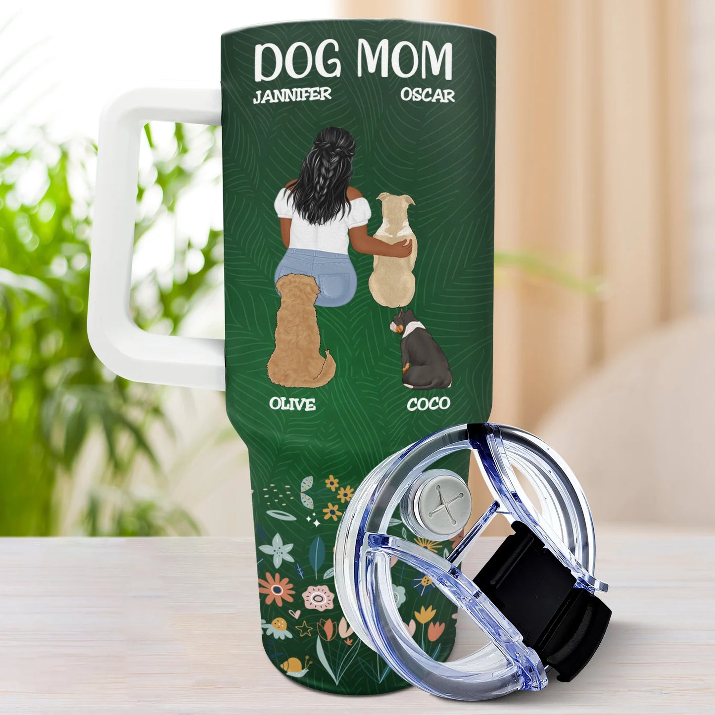 Shineful Tumbler Holiday, Birthday Gift For Dog Lovers, Dog Mom - A Bond That Can't Be Broken Personalized TH7