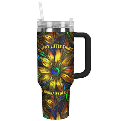 Hippie 40 Oz Shineful™ Tumbler Every Little Thing Is Gonna Be Alright Tl10 40Oz